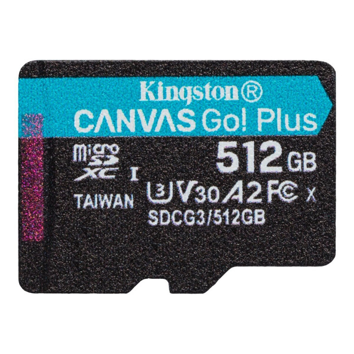 Карта памяти Kingston Canvas Go Plus microSDXC 512Gb class 10