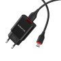 Сетевое зарядное устройство BOROFONE BA20A Sharp 10.5W cable Micro-USB 1m, Black