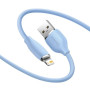 Data Кабель Baseus Jelly Liquid Silica Gel Fast Charging USB to Lightning 2.4A 2m, Blue ( CAGD000103 )