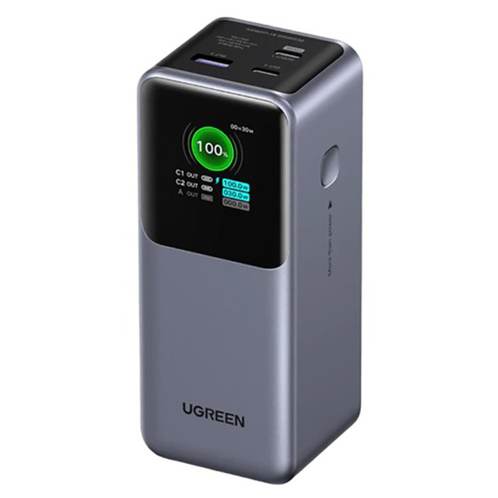 Внешний аккумулятор Power Bank UGREEN PB721 QC 130W 20000mAh, Gray