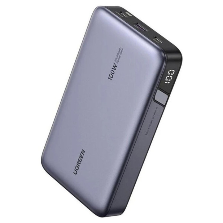 Внешний аккумулятор Power Bank UGREEN PB720 Type-C PD 100W 20000mAh, Gray