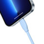 Data Кабель Baseus Jelly Liquid Silica Gel Fast Charging USB to Lightning 2.4A 2m, Blue ( CAGD000103 )