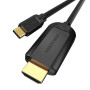 Видео кабель Vention Type-C to HDMI 4K 30Hz 1.5M, Black