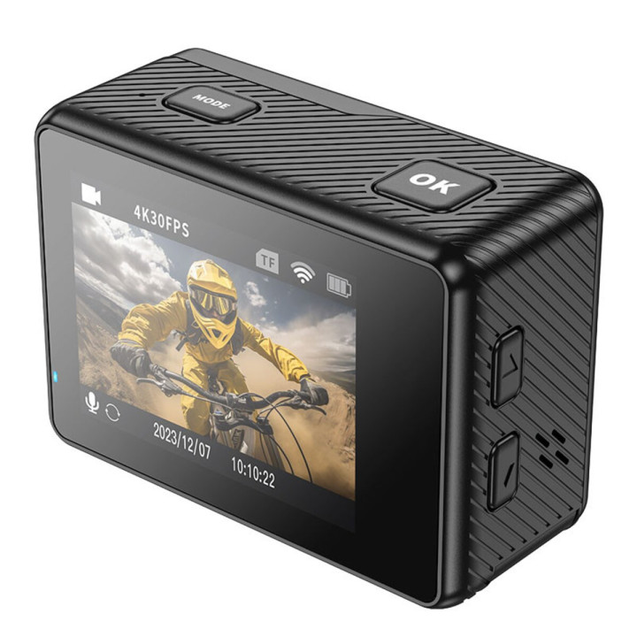 Экшн камера HOCO DV101 Dual color 800W пикселей 900mAh, Black