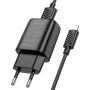 Сетевое зарядное устройство HOCO C134A Solid single-port 12 W, Black