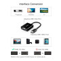 Переходник UGREEN CM611 HDMI to VGA Adapter, Black