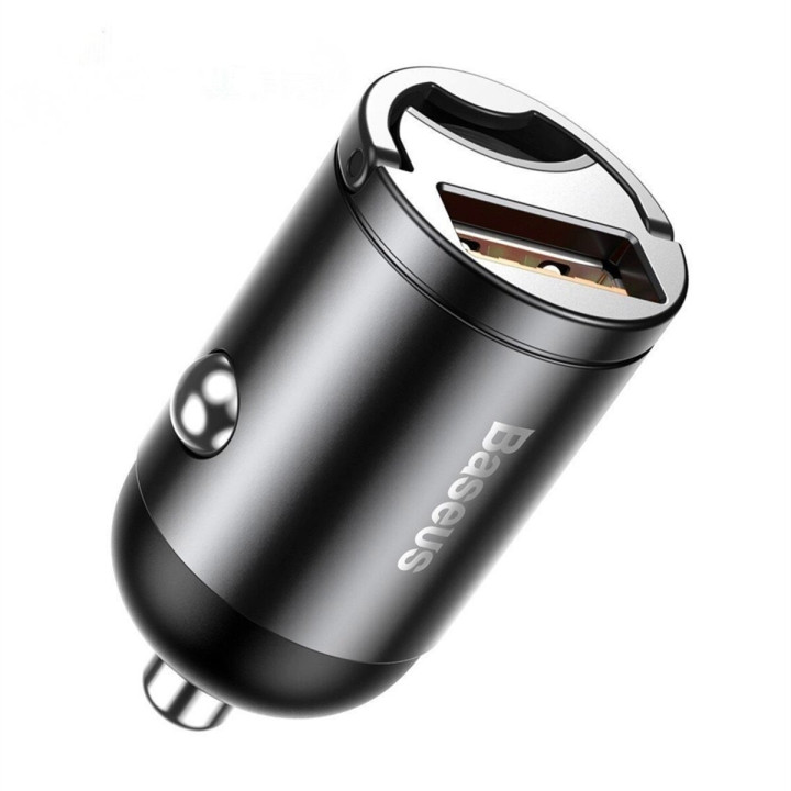 Автомобильное зарядное устройство Baseus VCHX-A0G Tiny Star Mini Quick Charge Car Charger USB Port 30W, Gray
