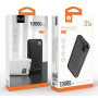 Зовнішній акумулятор WUW Y137 PD22.5W 10000mAh, Black