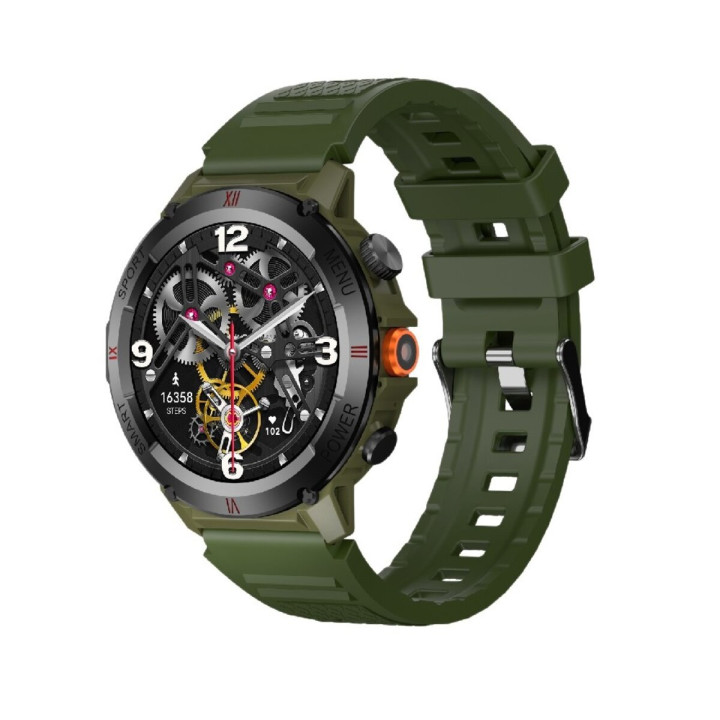 Смарт-часы W&O IWO X22 IP68, Army Green