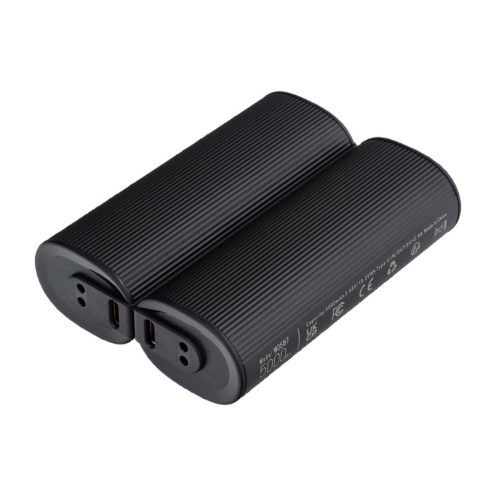 Внешний аккумулятор Power Bank VEGER 5000mAh 2x pieces, Black