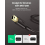 Кабель UGREEN US132 USB 2.0 Male to Mini 5 Pin Male 3m, Black