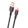 Data-Кабель WUW X203 MicroUSB  2,4A 1m, Black