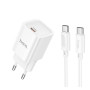 Сетевое зарядное устройство HOCO C148A Charm single port PD30W Type-C to Type-C, White