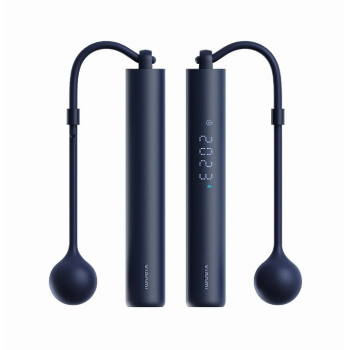 Умная Bluetooth скакалка Xiaomi Smart Jump Rope со счетчиком оборотов и прыжков, Black
