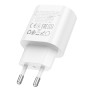 Сетевое зарядное устройство BOROFONE BA82A PD25W / QC3.0 2.1A, White