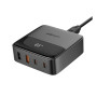 Сетевое зарядное устройство ACEFAST Z6 PD65W GaN Type-C / USB 3A, Black