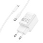 Сетевое зарядное устройство HOCO C148A Charm single port PD30W Type-C to Type-C, White