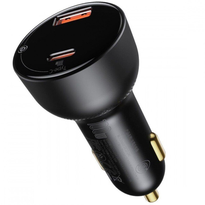 Автомобильное зарядное устройство Baseus Superme Digital Display PPS Quick Charger Car Charger 100 W, Black ( CCZX-01 )