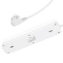 Сетевой Удлинитель HOCO NS1 Aura 4-bit extension cable socket PD20W, White