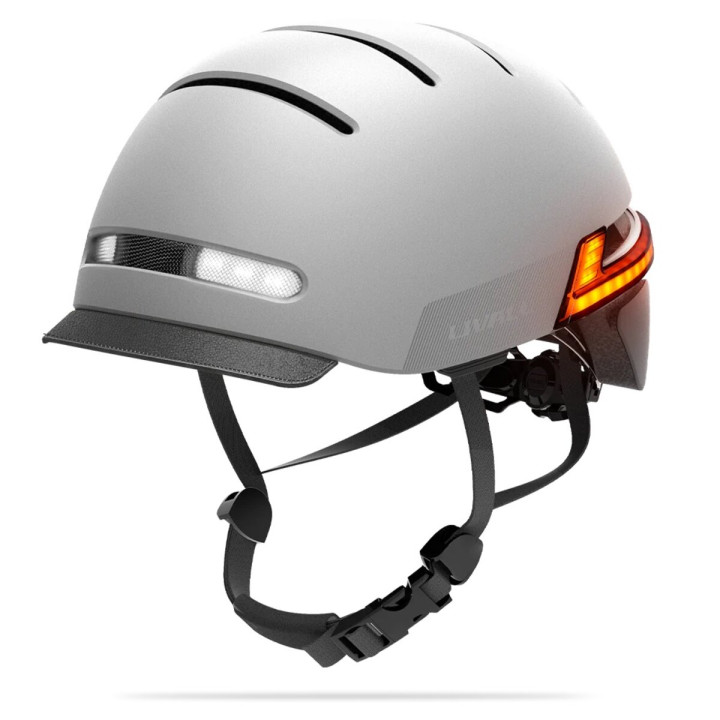 Защитный шлем Livall BH51M NEO - LED-сигналы, Bluetooth-акустика, пульт, приложение, Sandstone Gray