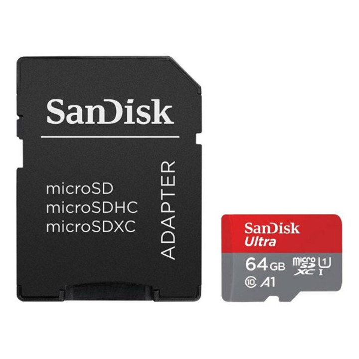 Карта памяти microSDXC SanDisk Ultra (UHS-1) 64Gb class 10