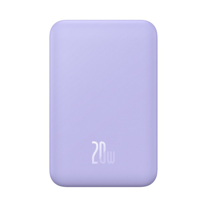 Внешний аккумулятор Power Bank Baseus Magnetic Mini Wireless 20000mAh 20W, Purple ( PPCX150005 )