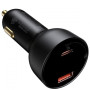 Автомобильное зарядное устройство Baseus Superme Digital Display PPS Quick Charger Car Charger 100 W, Black ( CCZX-01 )