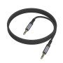Аудиокабель BOROFONE BL24 Graceful audio cable AUX 1m, Metal Grey