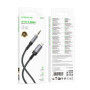 Переходник BOROFONE BL24 Graceful digital audio conversion cable AUX to Lightning, Metal Grey