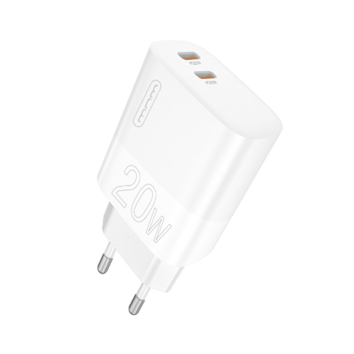Сетевое зарядное устройство WUW C193 PD20W / QC3.0, White