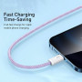 Data Кабель Baseus Dynamic Series Fast Charging USB to Lightning 2.4A 2m, Purple ( CALD000505 )