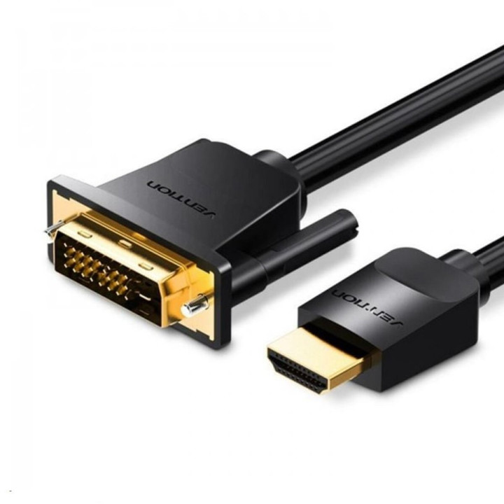Видео Кабель Vention HDMI to DVI 3m, Black