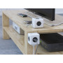 Сетевой удлинитель Allocacoc PowerCube Extended с заземлением 4 розетки 2 USB 1.5м, Grey