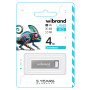 USB - флешка Wibrand USB 2.0 Chameleon 4Gb, Silver