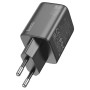 Сетевое зарядное устройство HOCO N42 PD45W / QC3.0 2.25 A cable Type-C to Lightning, Black