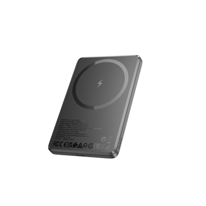 Беспроводной внешний аккумулятор Power Bank Hoco Q26 Joy Type-C PD20W 5000mAh, Metal gray