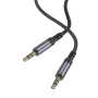 Аудиокабель BOROFONE BL24 Graceful audio cable AUX 1m, Metal Grey