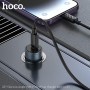 Автомобильное зарядное устройство HOCO Z57 charger set USB / Type-C, Metal Gray