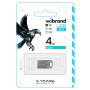 USB - флешка Wibrand USB 2.0 Hawk 4Gb, Silver