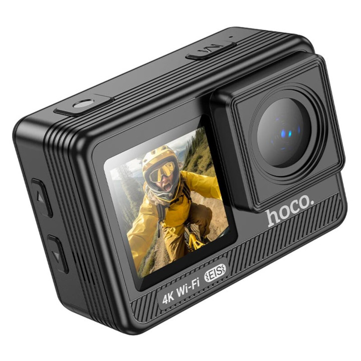 Экшен камера HOCO DV102 4K anti-shake sports camera 900 mAh, Black