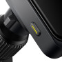 Автодержатель для телефона Baseus Wisdom Pro Wireless Charger 15W, Black