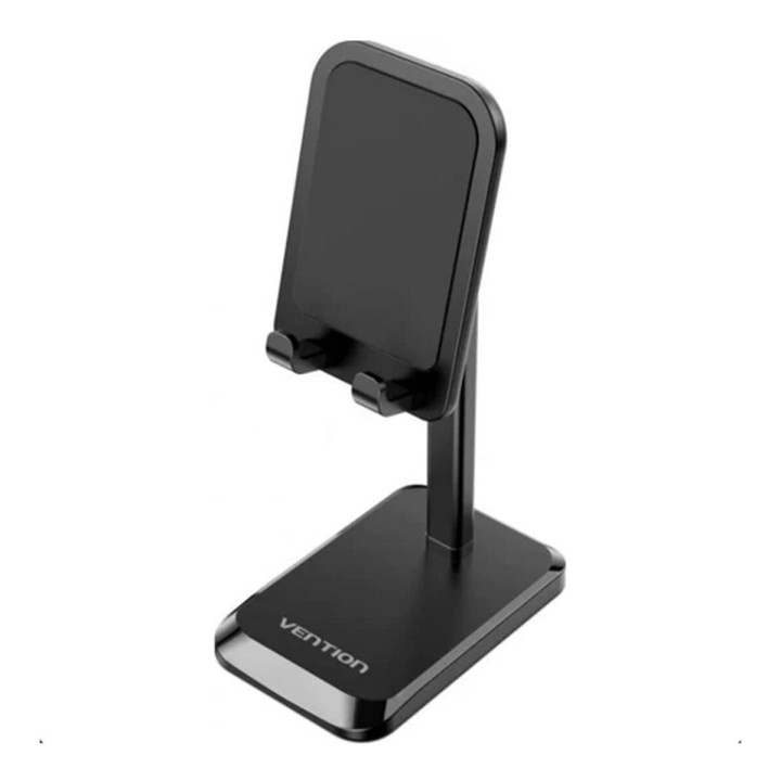 Держатель для телефона Height Adjustable Desktop Cell Phone Stand Black Aluminum Alloy Type, Black
