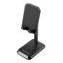 Держатель для телефона Height Adjustable Desktop Cell Phone Stand Black Aluminum Alloy Type, Black