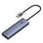 USB - хаб Baseus UltraJoy Series 4-Port USBA to USB 3.0, Space Grey ( B0005280A813-02 )