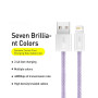 Data Кабель Baseus Dynamic Series Fast Charging USB to Lightning 2.4A 2m, Purple ( CALD000505 )