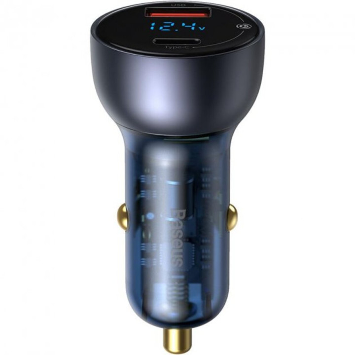 Автомобильное зарядное устройство Baseus Particular Digital Display QC / PPS Car Charger 65W Dark - Gray ( TZCCKX-0G )