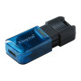 USB - флешка Kingston Type-C 3.2 DT 80M 128GB, Black - Blue