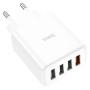 Сетевое зарядное устройство для HOCO C102A Fuerza USB4 QC3.0 18W, White