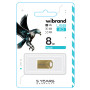 USB - флешка Wibrand USB 2.0 Hawk 8Gb, Gold
