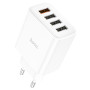 Сетевое зарядное устройство для HOCO C102A Fuerza USB4 QC3.0 18W, White